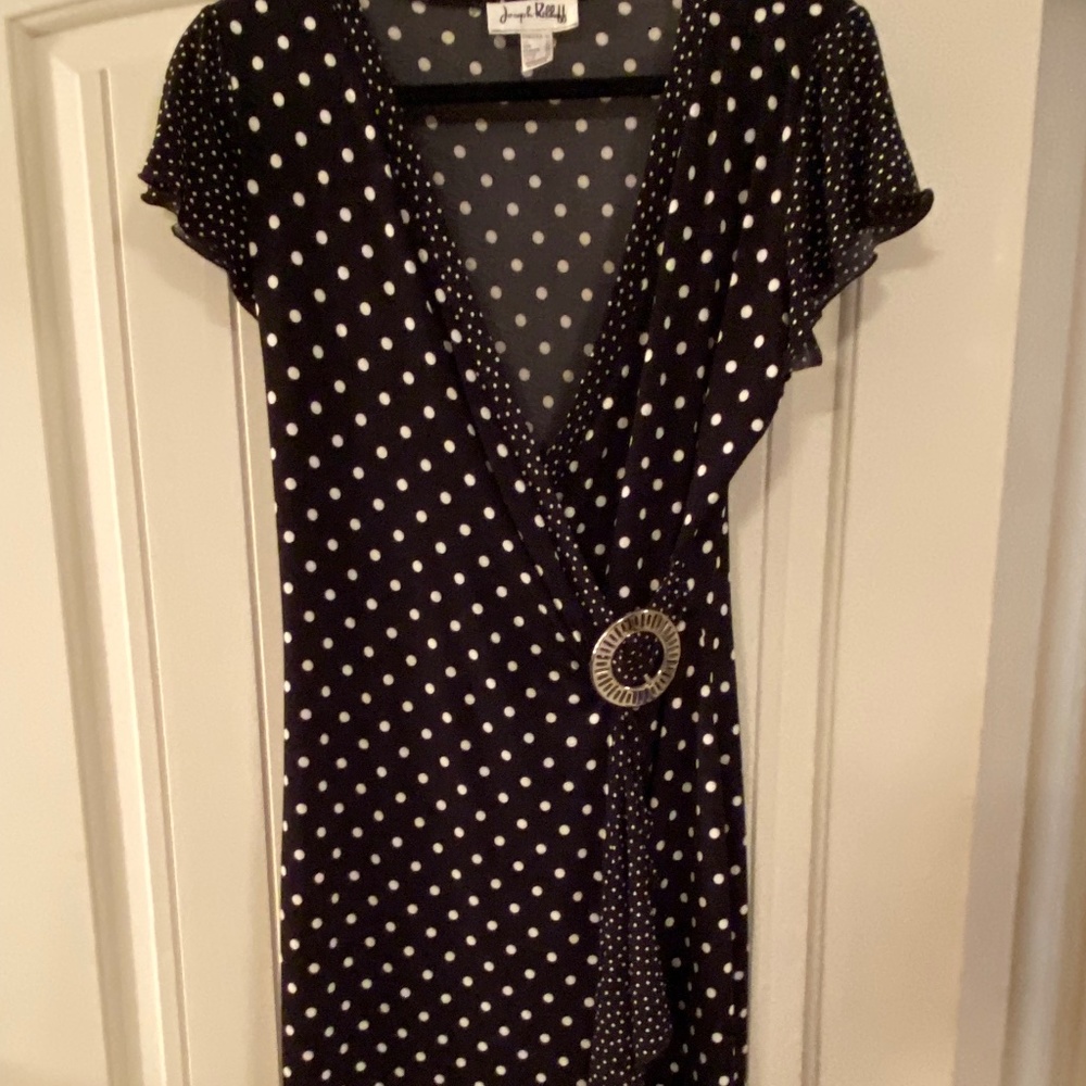Polkadotted mid length dress